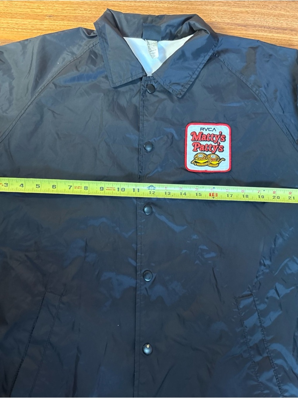 RVCA Rare Matty’s Patty’s Coach Jacket Black Size L Streetwear - Picture 8 of 10